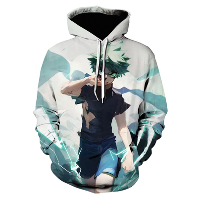 comprar Impresión gráfica de sublimación con capucha Anime Tejido de colorante plano Sublimación de sudaderas online manufacture