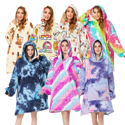 comprar Colorido acogedor personalizado con capucha de manta de gran tamaño Extremadamente cálido online manufacture