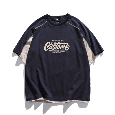 comprar Impresión de logotipo de algodón lavado vintage de gran tamaño pantalones tees gráficos Crewneck Cool online manufacture