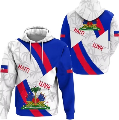 comprar Nombre personalizado Número Haití Sudadera de sublimación completa Nación Bandera País Impreso online manufacture