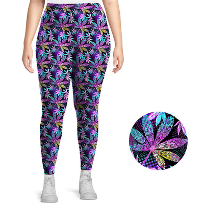 comprar Pantalones de impresión personalizados de talla más cintura alta gimnasio de acondicionamiento físico deporte lleva tela de espandéx mantequilla suave mujeres de yoga calzoncillos para el entrenamiento online manufacture