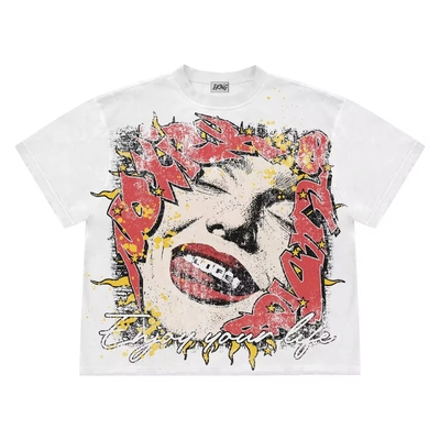 comprar Camiseta Cropped de Fabricación Pesada para Hombre, de Algodón, con Gráfico, Camisetas Boxy para Hombre online manufacture