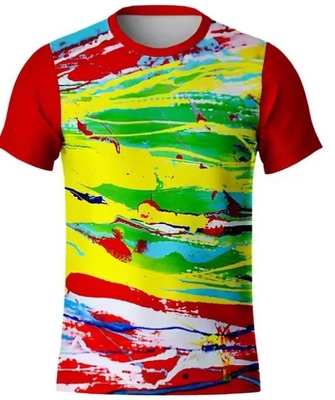 Camisetas con logotipo personalizado de cuello O de sublimación