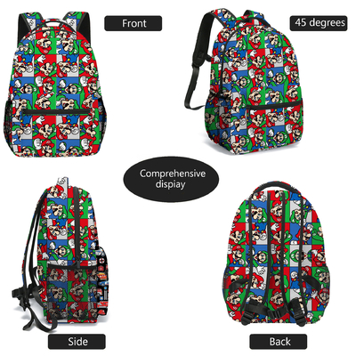 Cartoon Full Impreso Mochila de gran capacidad Escuela primaria Mochila Reducción de carga