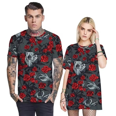 Camisas de sublimación de longitud de cadera y tamaño