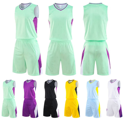 Uniforme de baloncesto Traje de entrenamiento de baloncesto al aire libre Campamento de entrenamiento de baloncesto Tamaño grande chaleco transpirable absorbente de sudor