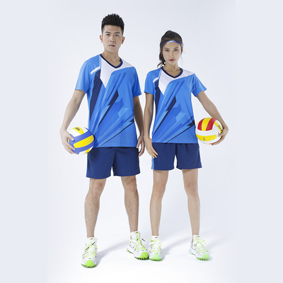Uniforme de voleibol personalizado Traje de ejercicios deportivos de equipo masculino y femenino Uniforme de entrenamiento impreso respirable