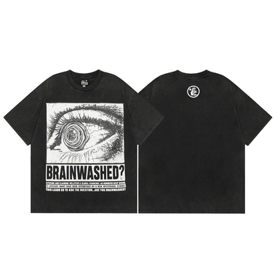Camiseta gráfica masculina Unisex Coton Camiseta de gran tamaño Manga corta Camiseta de calle vintage Casual