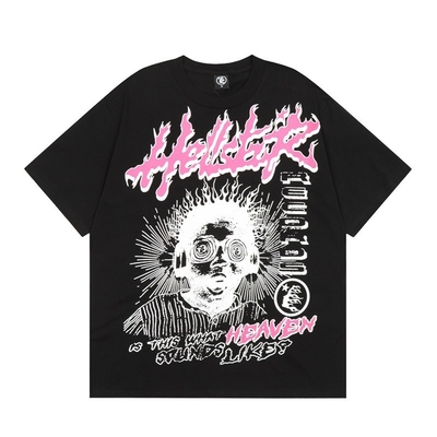 Tees de gran tamaño Unisex Graffiti Tricot Impresión Casual Tees Streetwear Tops de verano Vintage Tees