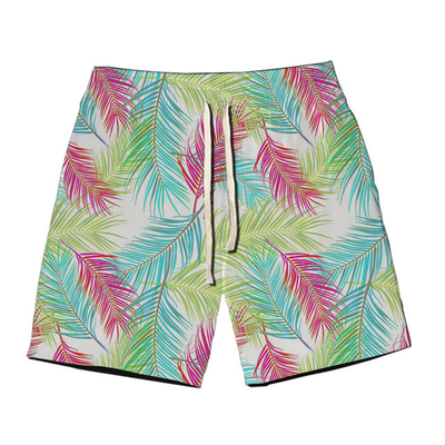 Verano Nuevo Hot Sale Moda Hombres pantalones cortos de playa Impresión a pedido Traje de baño y pantalones cortos de playa personalizados