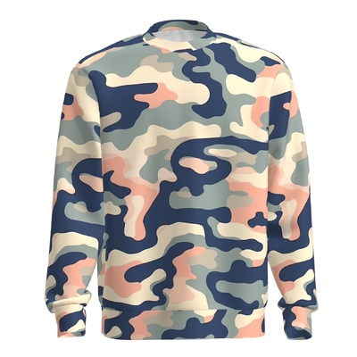 Impresión digital sudadera con capucha de cuello redondo sudadera de sublimación térmica con capucha DIY personalizada